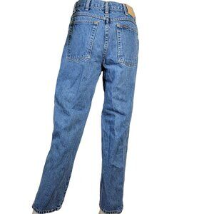 HIS Blue Jeans Women 32 x 30 Vintage 90s Relaxed Straight Leg Denim High Rise 10
